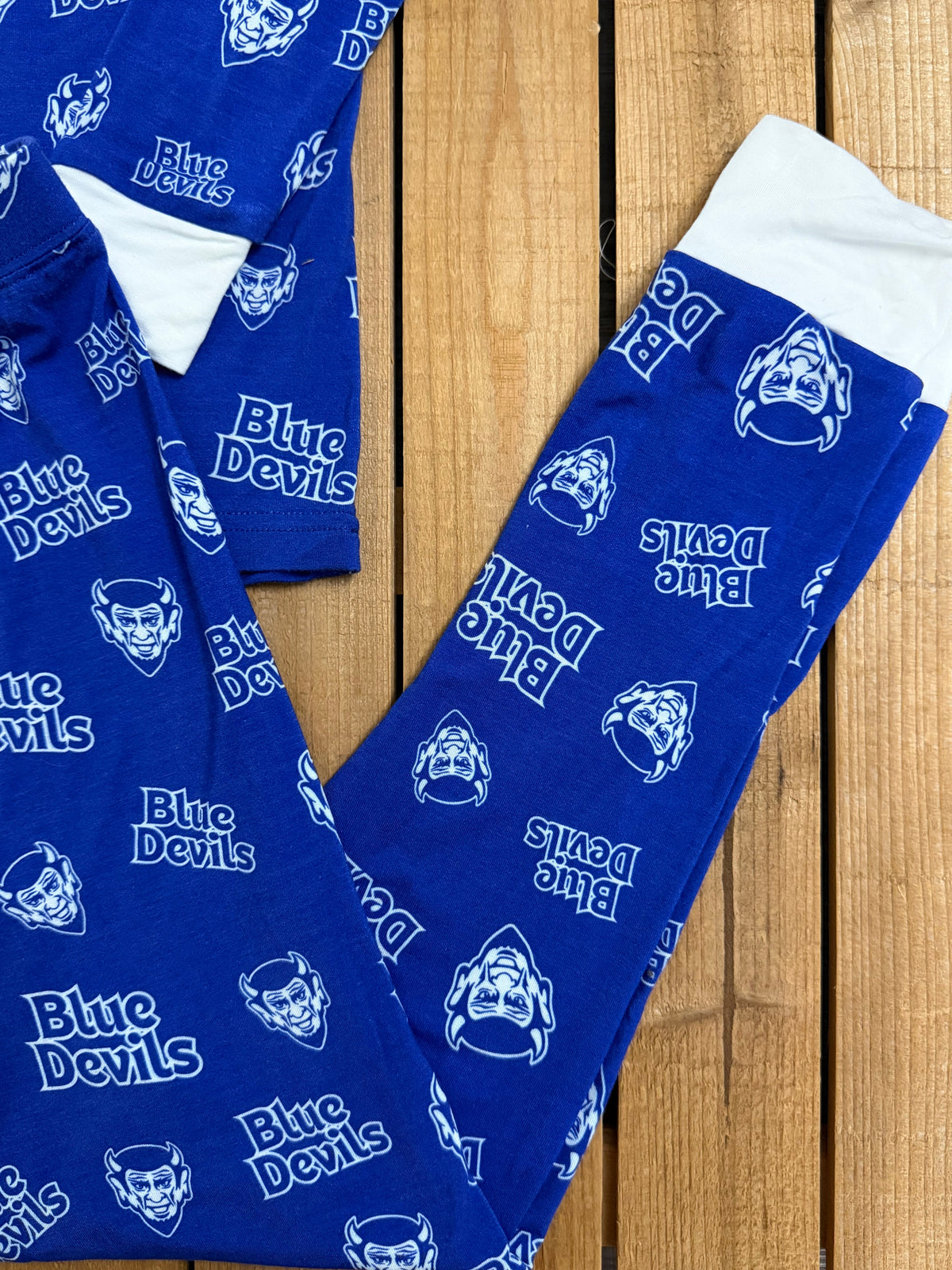QHS Blue Devil Long Sleeve Bamboo Pajama Set