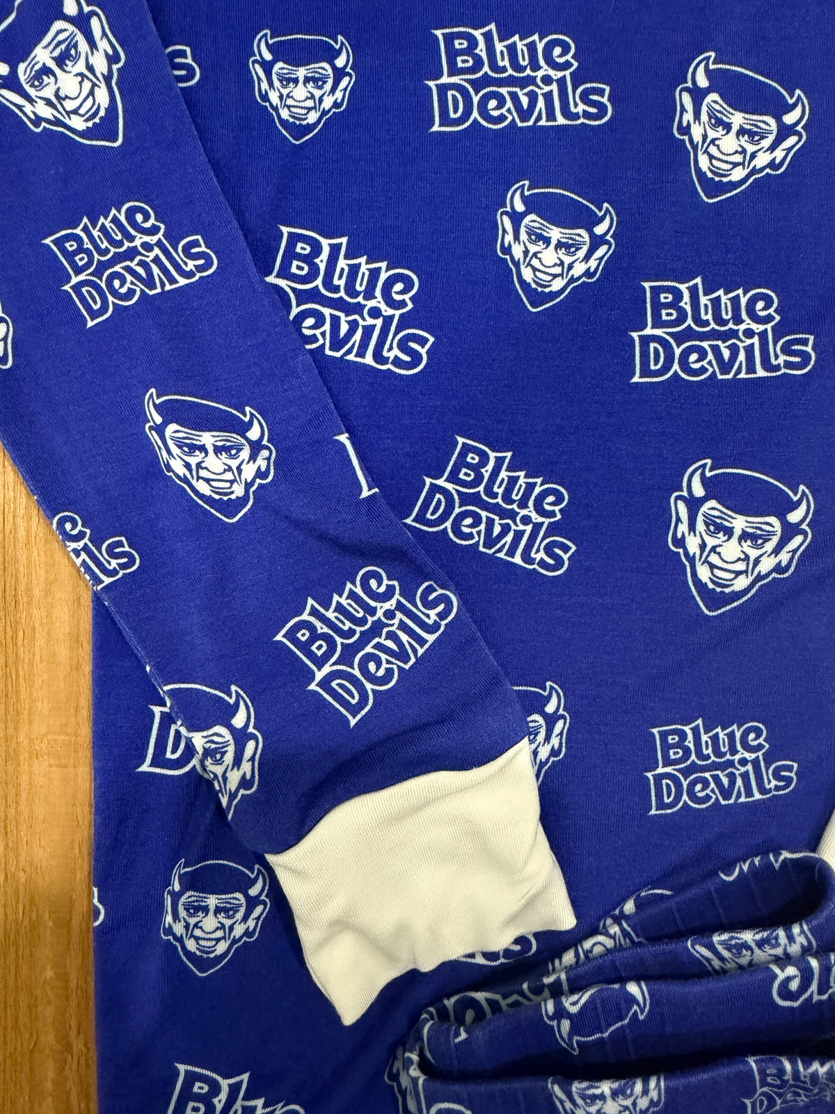 QHS Blue Devil Long Sleeve Bamboo Pajama Set (extended sizes preorder)