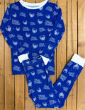 QHS Blue Devil Long Sleeve Bamboo Pajama Set