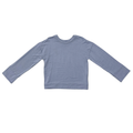 Girls Loose Fit Long Sleeve Top in Blue Fog