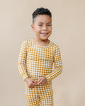 Bamboo Two Piece Set | Yellow Gingham