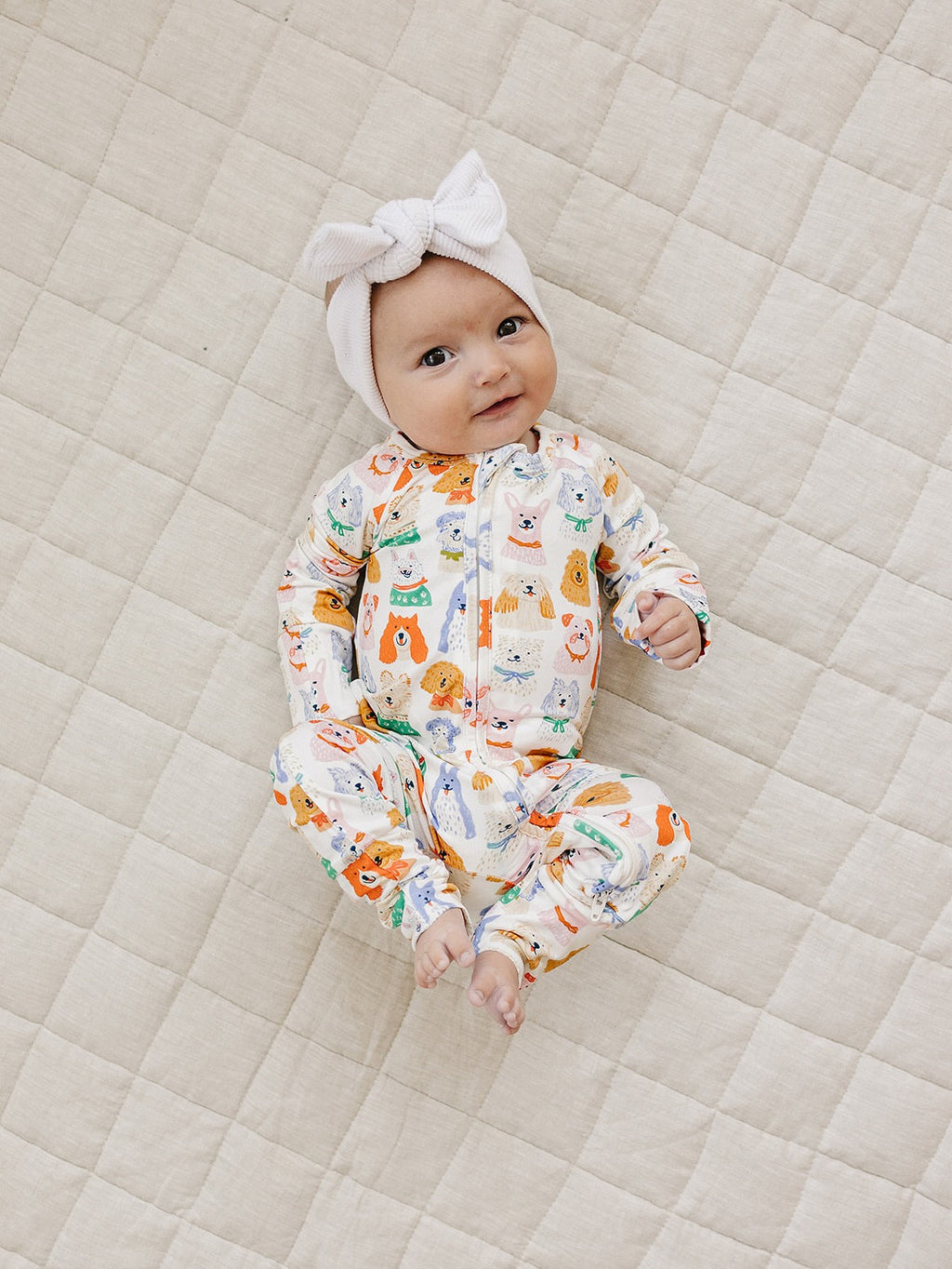 Bamboo Zip Romper | Puppy Club