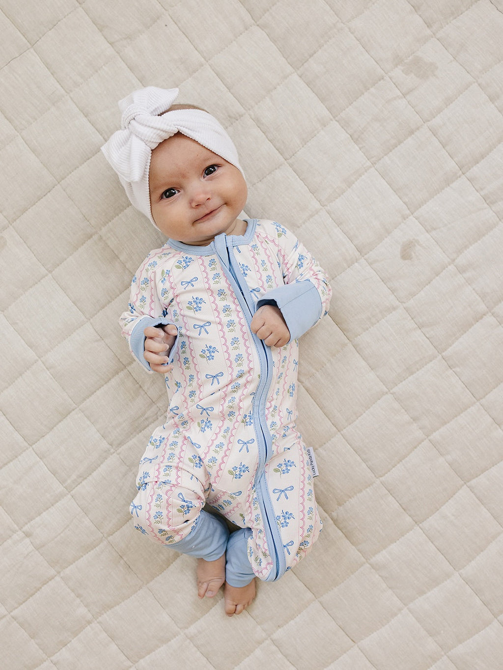 Bamboo Zip Romper | Whimsy Bloom