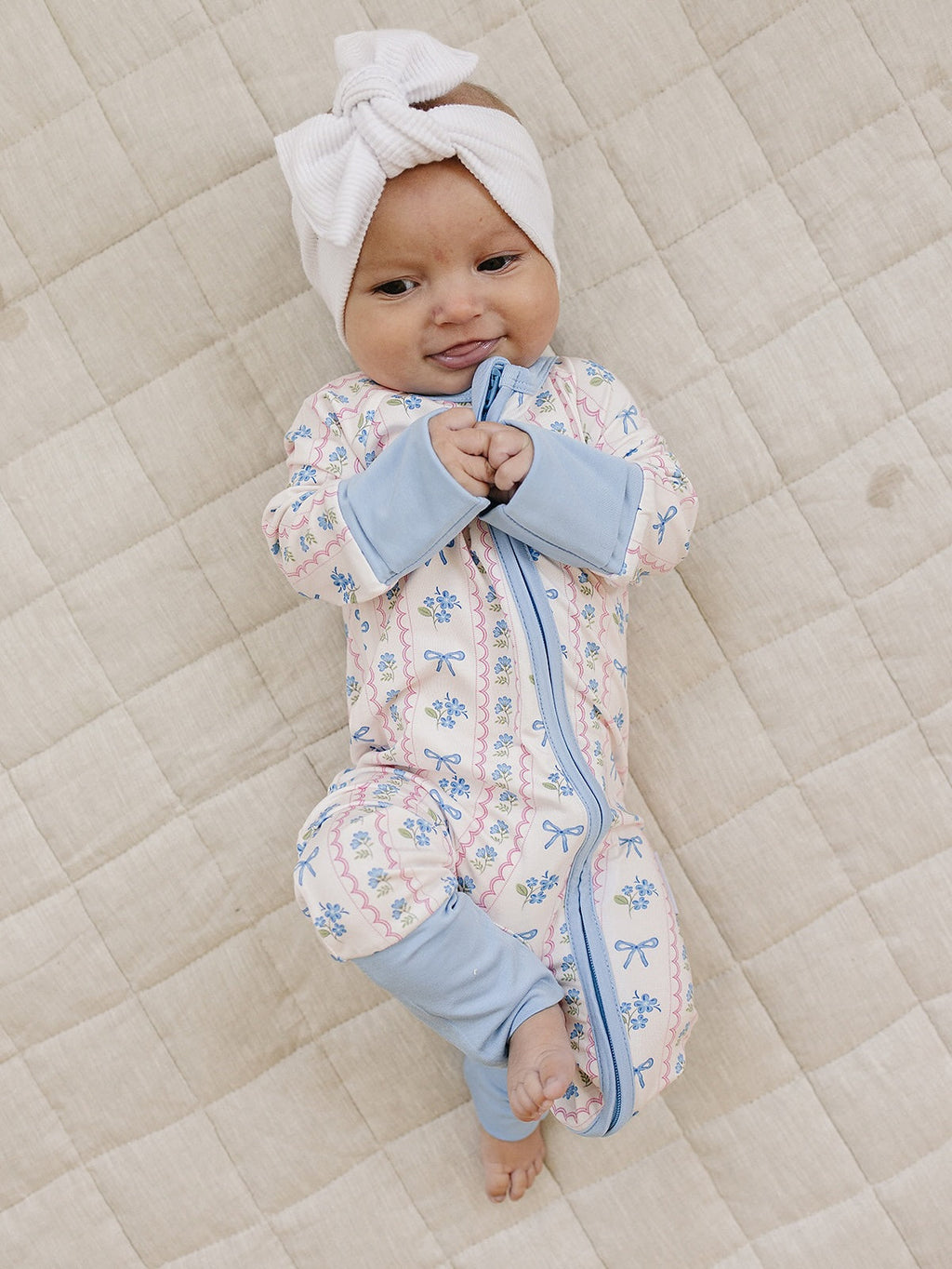 Bamboo Zip Romper | Whimsy Bloom