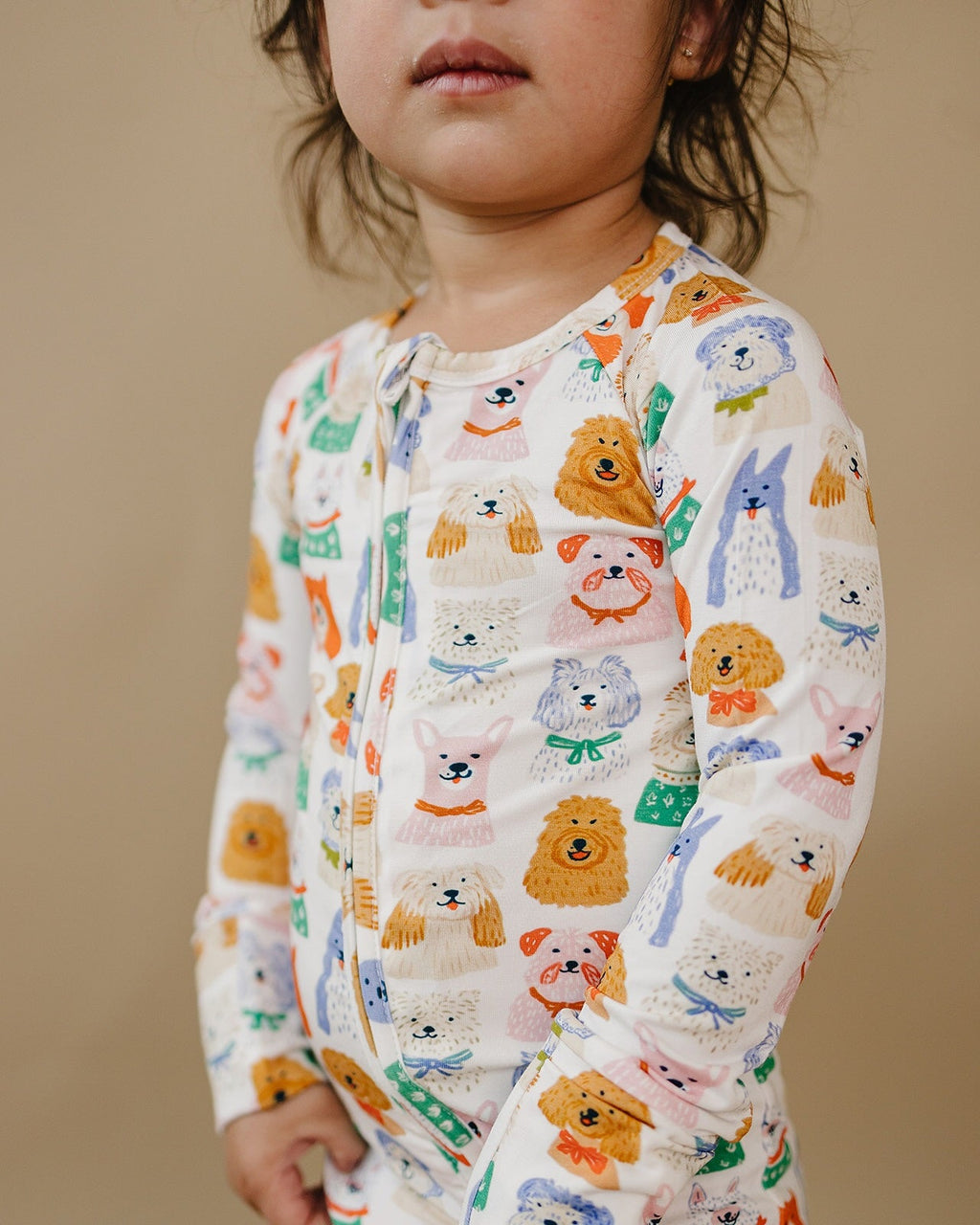 Bamboo Zip Romper | Puppy Club