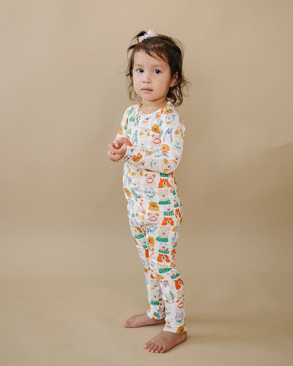 Bamboo Zip Romper | Puppy Club